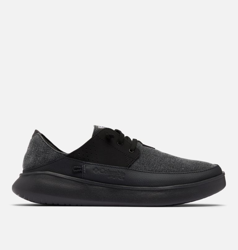 Men's PFG Boatside Relaxed Shoe - Wide, Color: Black, Shark, image 1