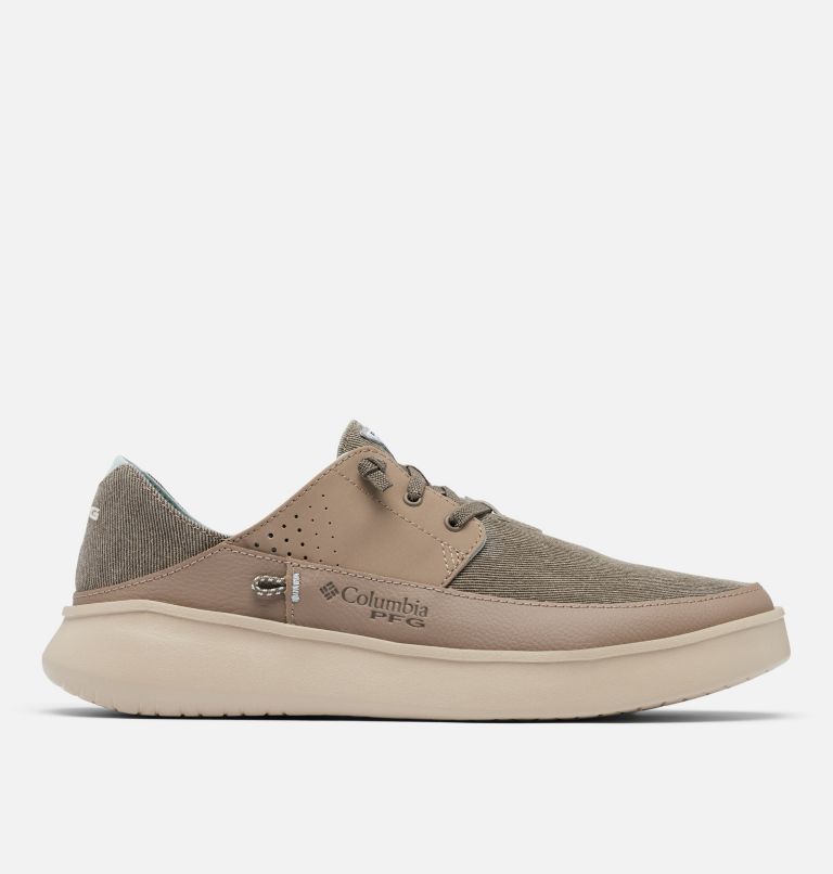 Men's PFG Boatside Relaxed Shoe - Wide, Color: Wet Sand, Crushed Blue, image 1