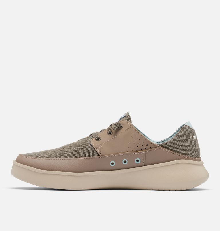 Men's PFG Boatside Relaxed Shoe - Wide, Color: Wet Sand, Crushed Blue, image 6
