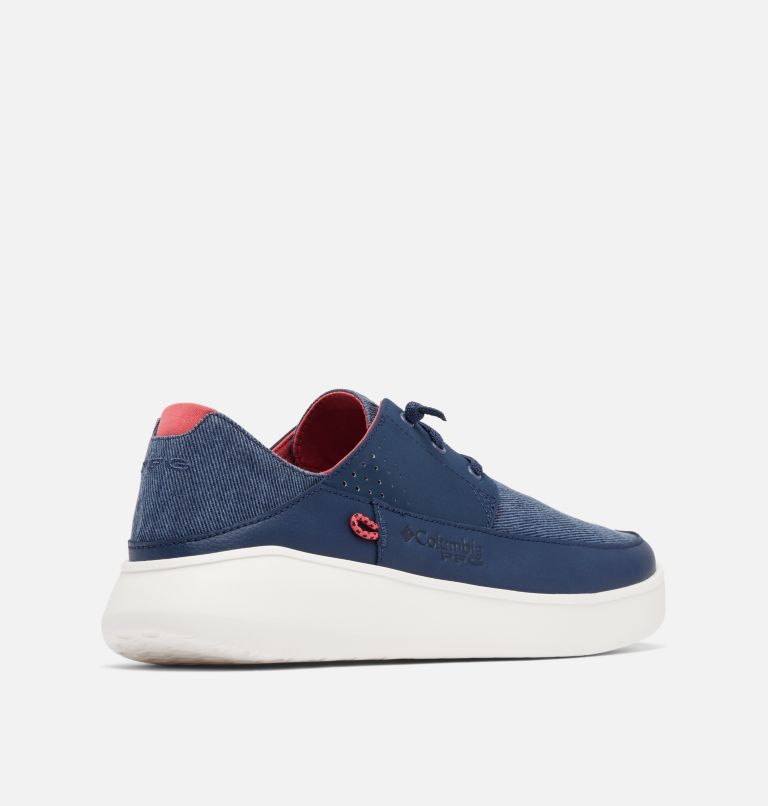 Thumbnail: Men's PFG Boatside Relaxed Shoe - Wide, Color: Collegiate Navy, Sunset Red, image 9