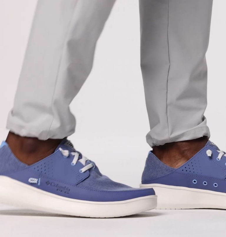 Men's PFG Boatside Relaxed Shoe - Wide, Color: Bluebell, White Cap