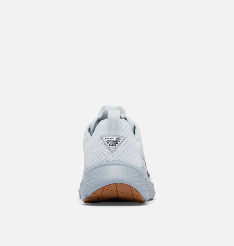 Men's PFG Castback Shoe, Color: Cirrus Grey, Sunset Red, image 2