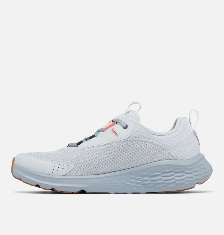 Men's PFG Castback Shoe, Color: Cirrus Grey, Sunset Red, image 6
