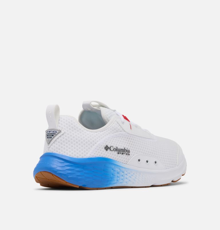 Men's PFG Castback Shoe, Color: White, Vivid Blue, image 9