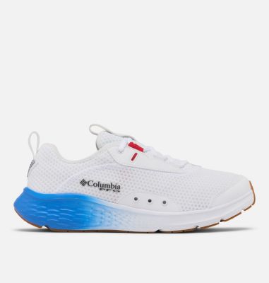 Men's PFG Castback Shoe, Color: White, Vivid Blue, image 9