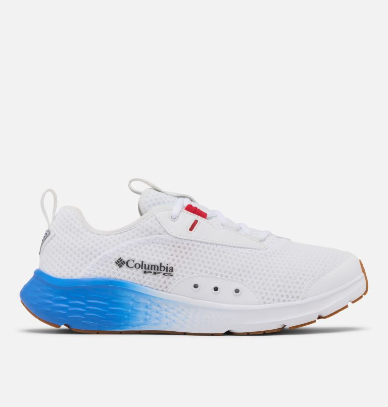 Men's PFG Castback Shoe, Color: White, Vivid Blue, image 1