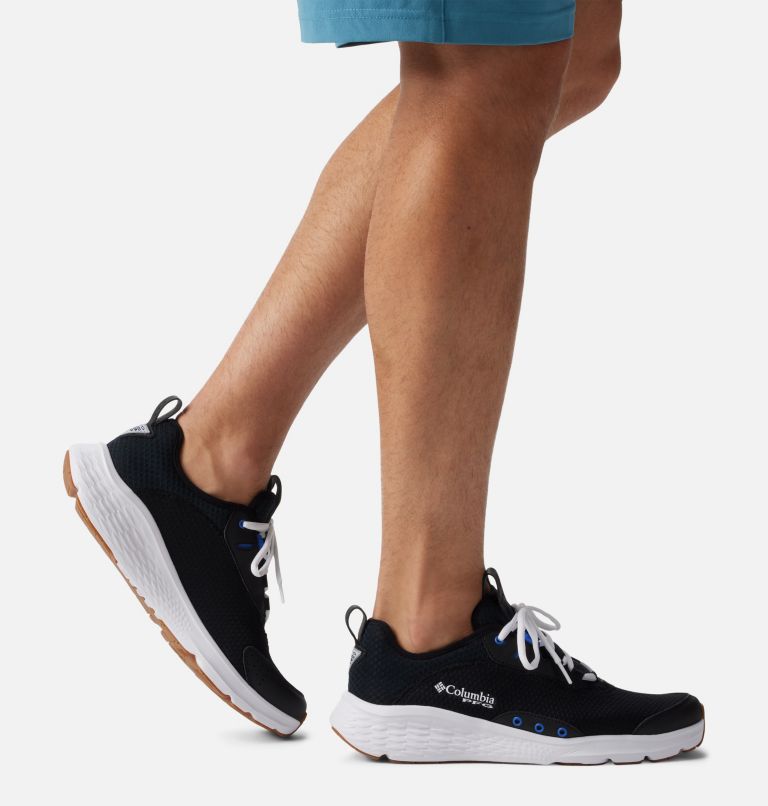 Men's PFG Castback Shoe - Wide, Color: Black, Vivid Blue, image 10