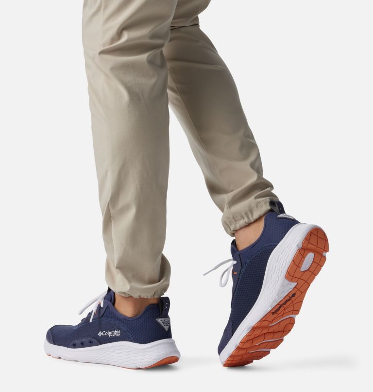 Thumbnail: Men's PFG Castback Shoe - Wide, Color: Nocturnal, Dusty Orange, image 10