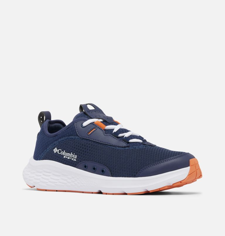 Men's PFG Castback Shoe - Wide, Color: Nocturnal, Dusty Orange, image 3