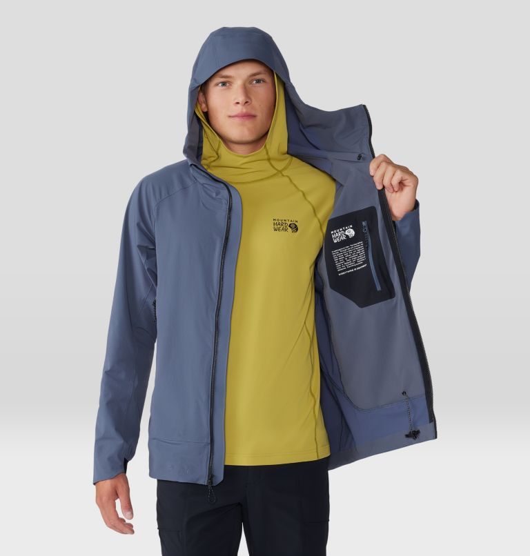 Men's Chockstone Alpine Light Hooded Jacket, Color: Blue Slate, image 10