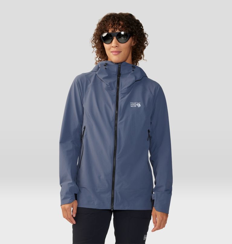 Ladies lightweight rain jacket with clearance hood