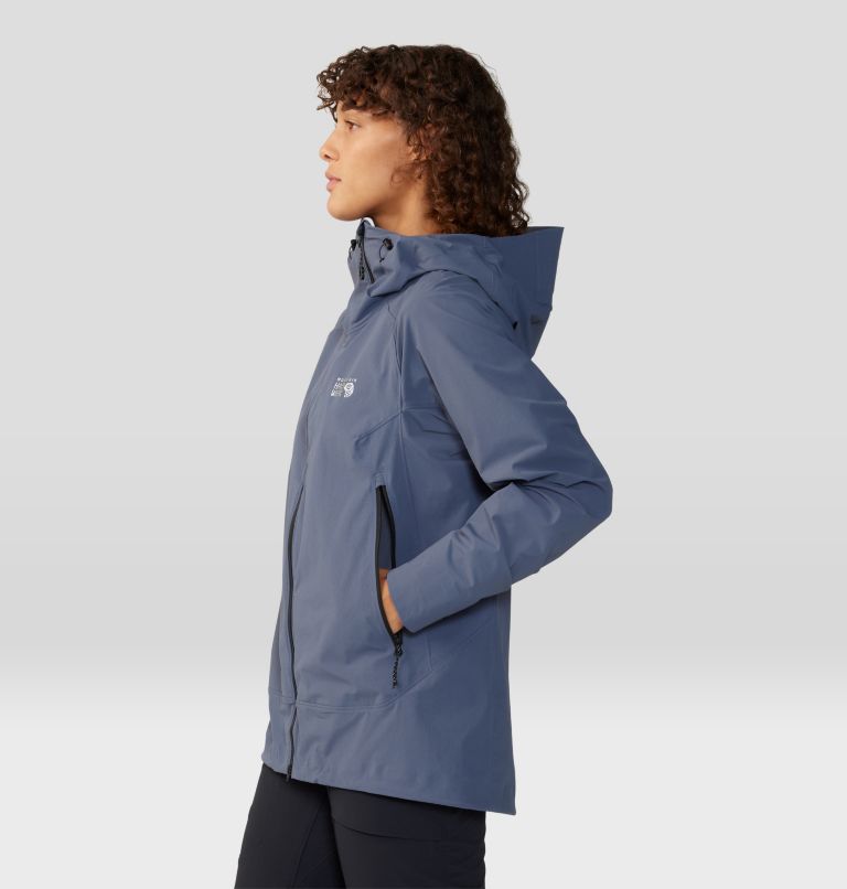 Women's ChockstoneAlpine Light Hooded Jacket, Color: Blue Slate, image 3