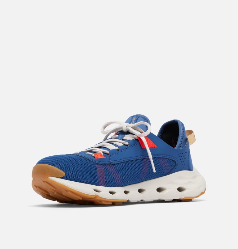 Men's Drainmaker XTR Water Shoe, Color: Carbon, Poppy Red, image 6