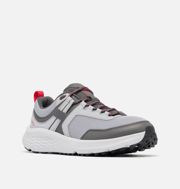 Men's Konos Low Shoe, Color: Steam, Mountain Red, image 3