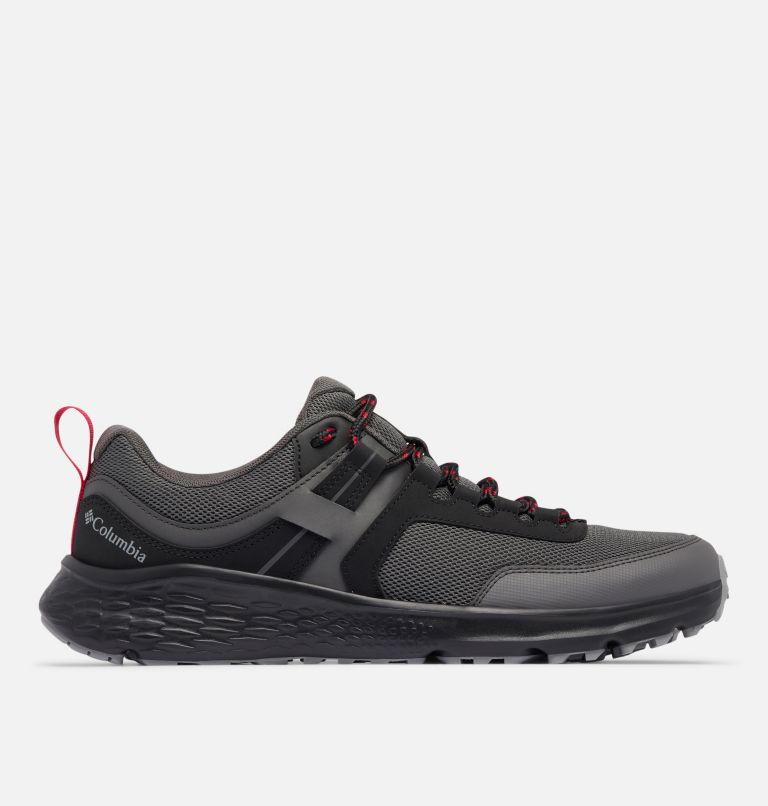 Men's Konos Low Shoe, Color: Dark Grey, Mountain Red, image 1