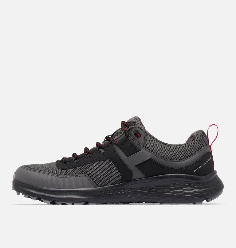 Men's Konos Low Shoe, Color: Dark Grey, Mountain Red, image 6