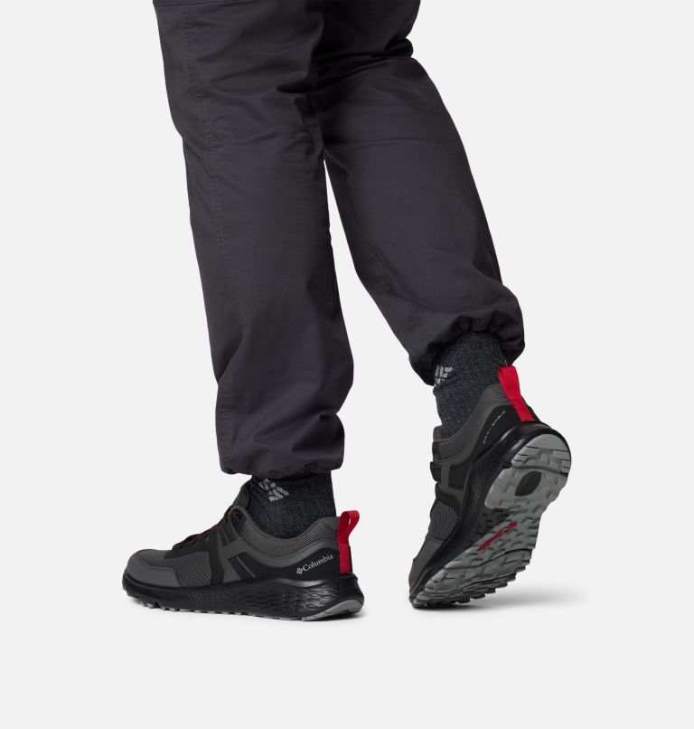Chaussure basse Konos pour homme – Large, Color: Dark Grey, Mountain Red, image 10