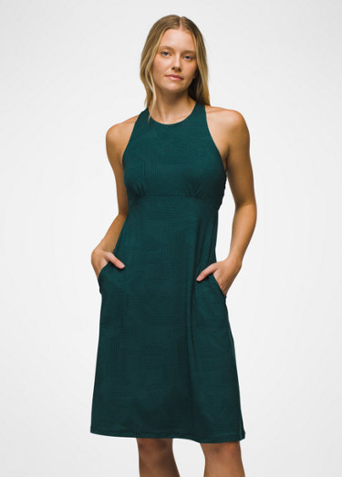 HDE Women's Travel Dress Sleeveless Summer Dress with Built-in Bra Teal  Paisley M