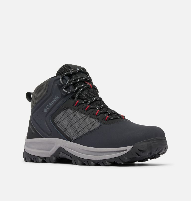 Men's Transverse Hike Waterproof Boot, Color: Black, Mountain Red, image 3