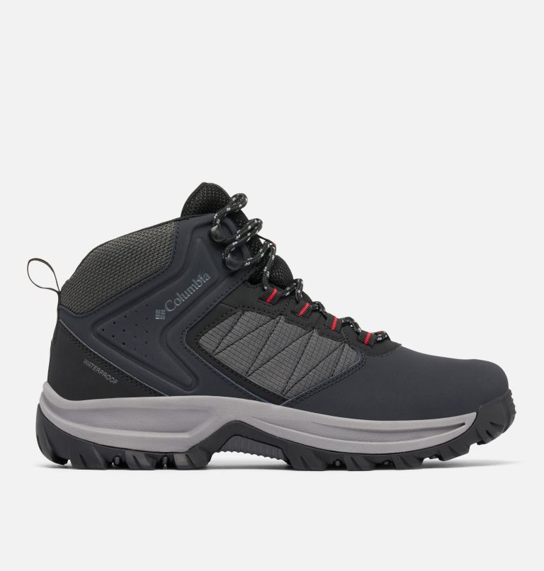 Men's Transverse Hike Waterproof Shoe, Color: Black, Mountain Red, image 1