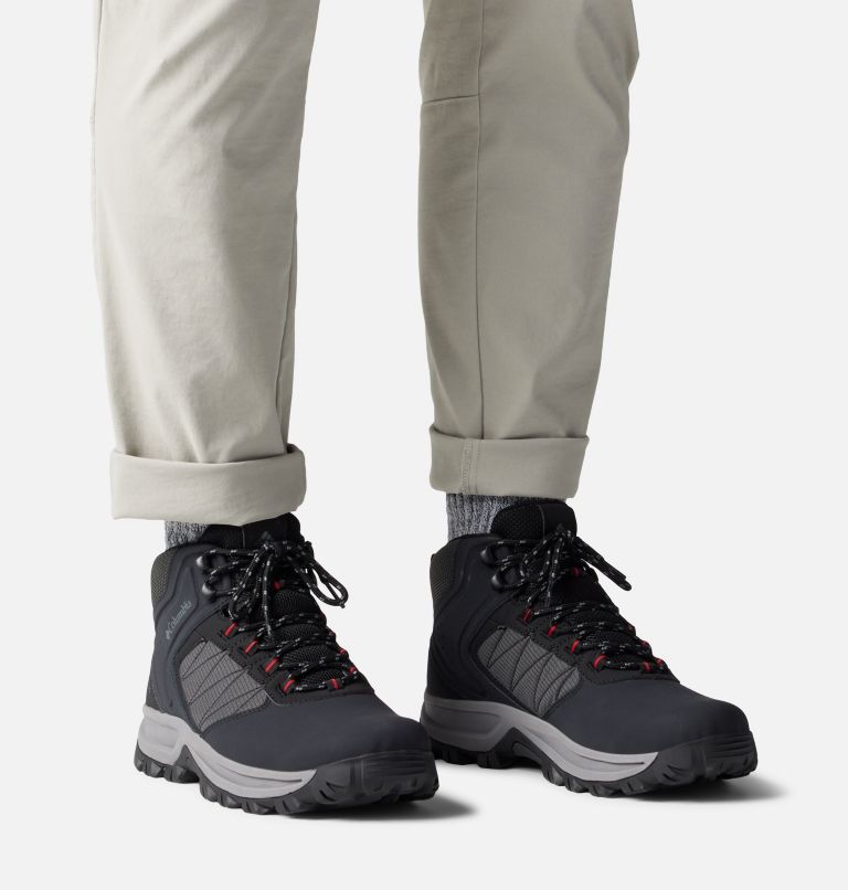 Men's Transverse Hike Waterproof Shoe - Wide, Color: Black, Mountain Red, image 10