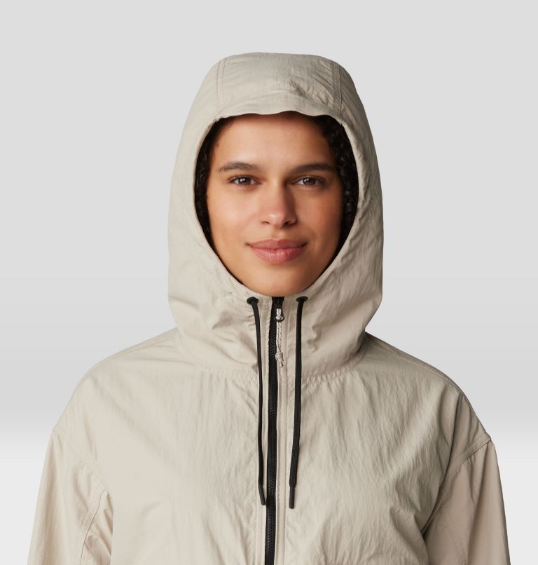 Women's Stryder Full Zip, Color: Oyster Shell, image 4