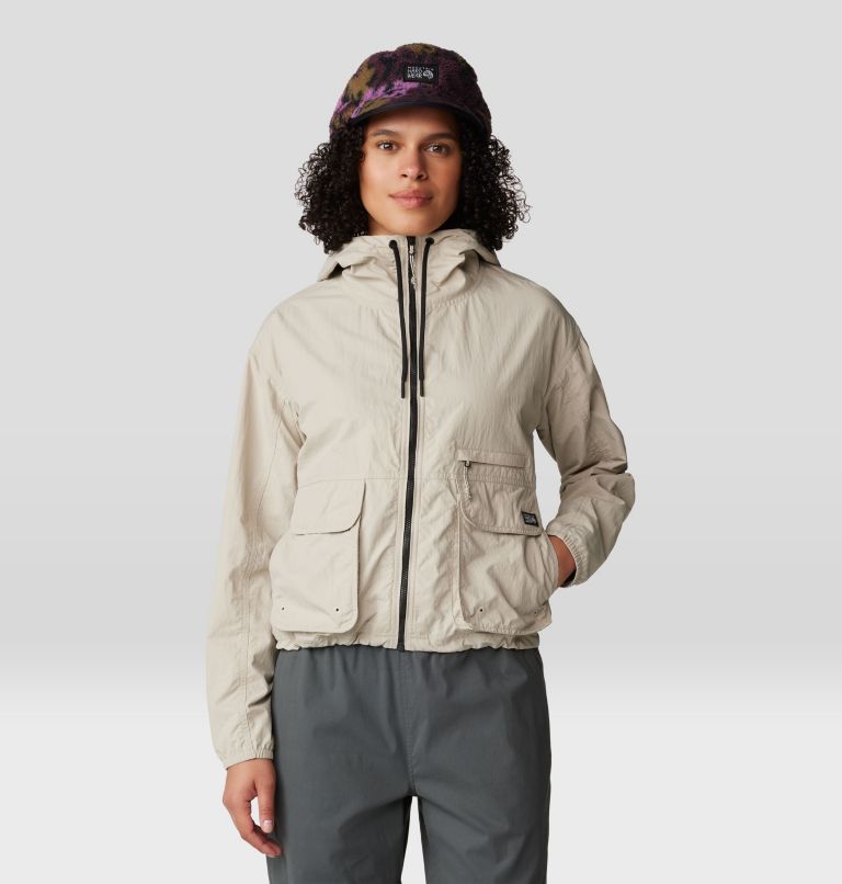 Women's Stryder Full Zip, Color: Oyster Shell, image 6
