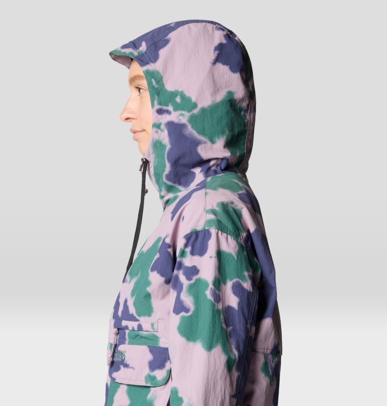 Women's Stryder Full Zip, Color: Blue Pine Blissed Dye Print, image 6