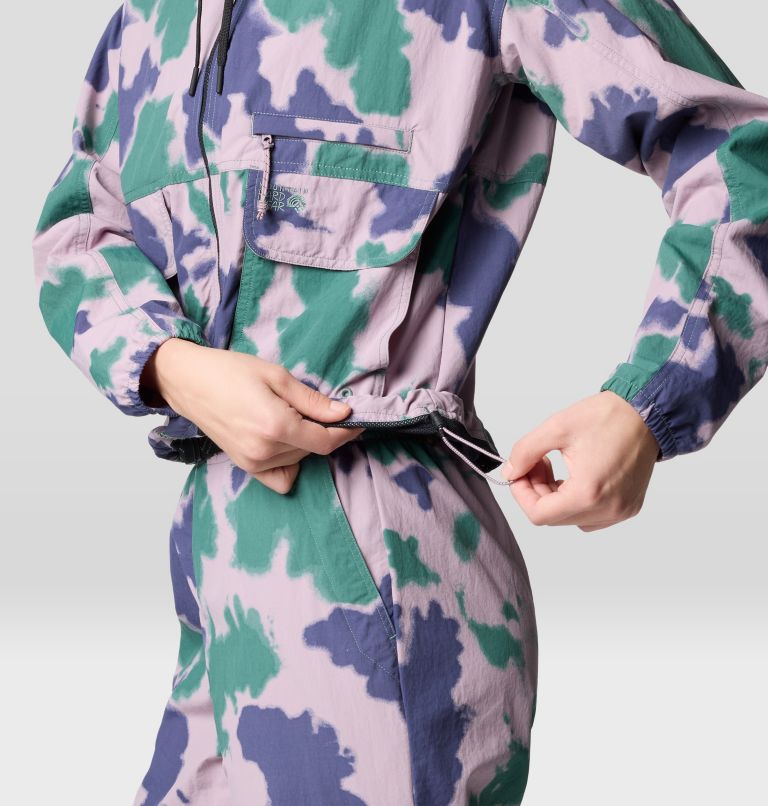 Women's Stryder Full Zip, Color: Blue Pine Blissed Dye Print, image 7