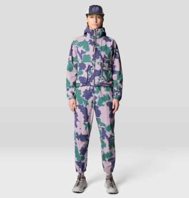 Women's Stryder Full Zip, Color: Blue Pine Blissed Dye Print, image 6