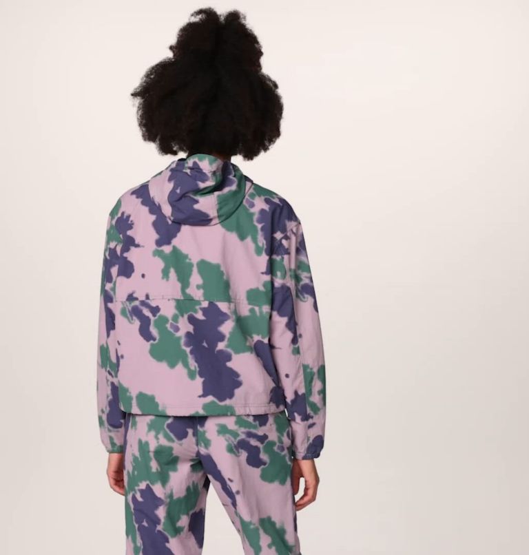 Women's Stryder Full Zip, Color: Blue Pine Blissed Dye Print