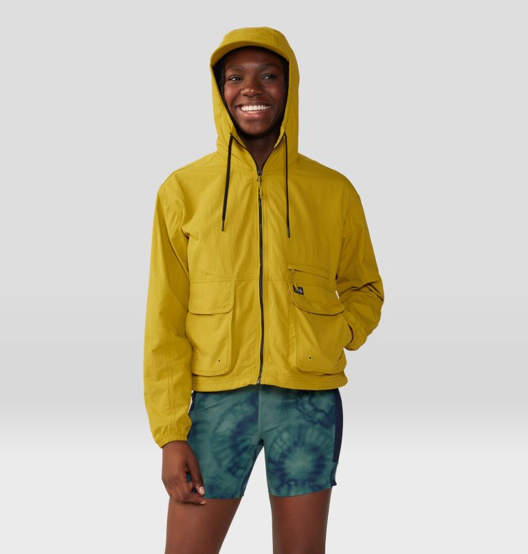 Women's Stryder Full Zip, Color: Dark Citron, image 5