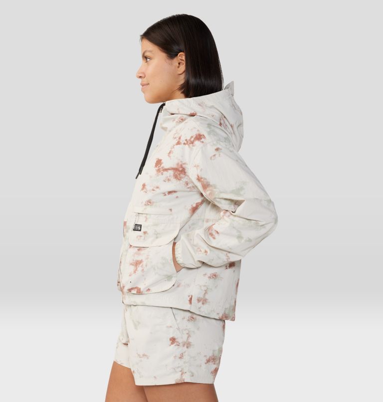 Women's Stryder Full Zip, Color: Dark Quartz Nebula Dye Print, image 3