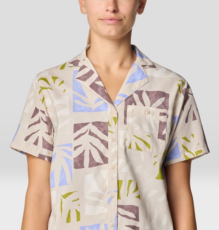 Women's Trail Sender Short Sleeve, Color: Stone Meadows Print, image 5