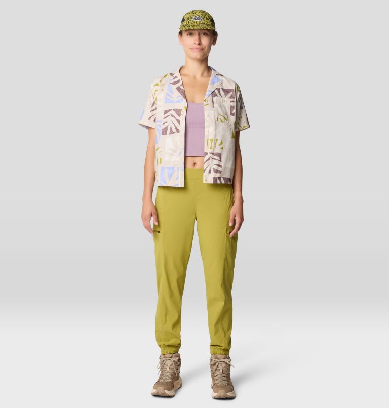 Women's Trail Sender Short Sleeve, Color: Stone Meadows Print, image 6
