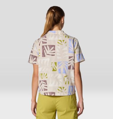 Women's Trail Sender Short Sleeve, Color: Stone Meadows Print, image 3