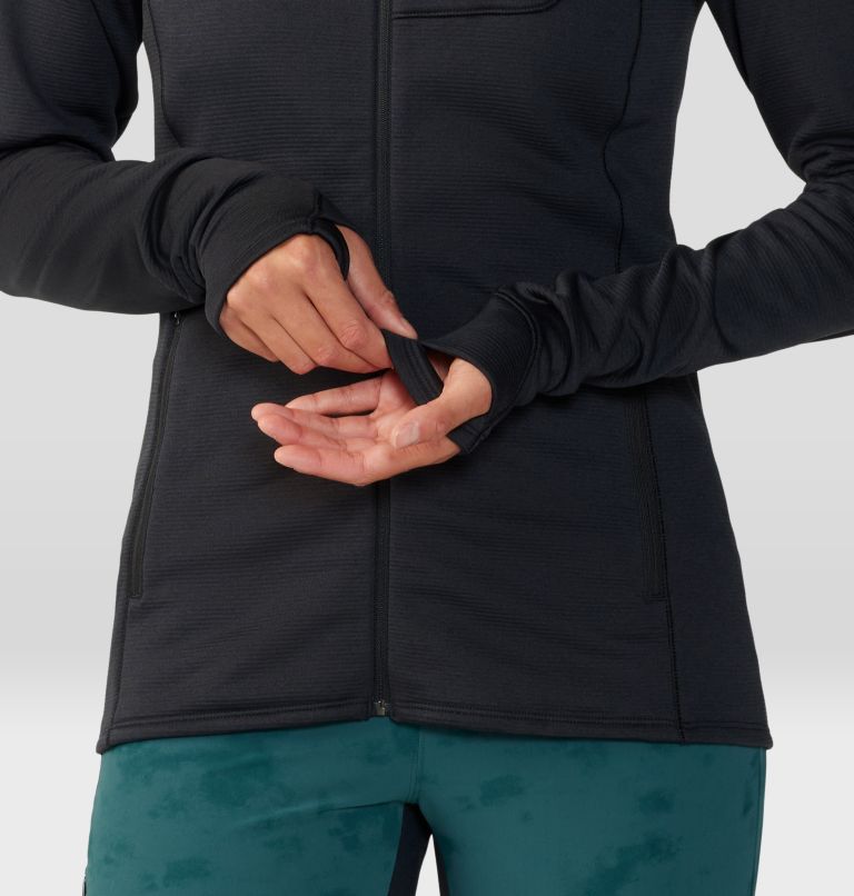 Women's Glacial Trail Full Zip, Color: Black, image 5