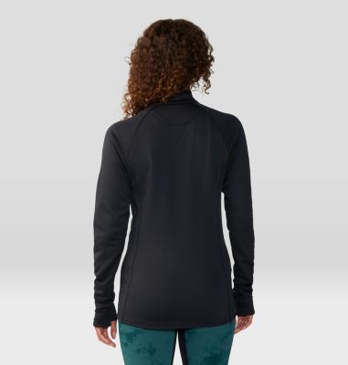 Women's Glacial Trail Full Zip, Color: Black, image 2