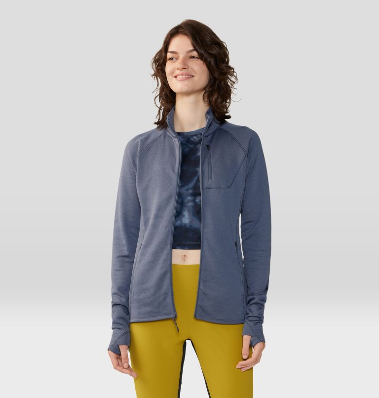Women's Glacial Trail Full Zip, Color: Blue Slate, image 6