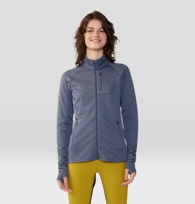 Women's Glacial Trail Full Zip, Color: Blue Slate, image 5