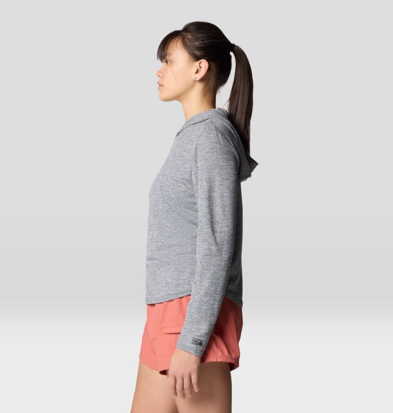 Women's Sunblocker Long Sleeve Hoody, Color: Dark Storm Heather, image 4