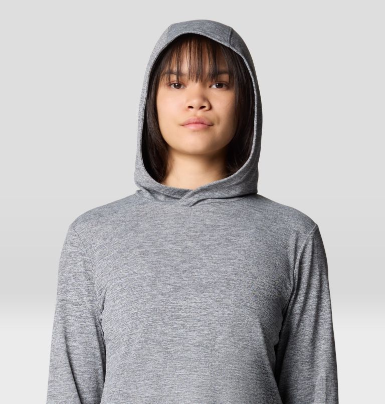 Women's Sunblocker Long Sleeve Hoody, Color: Dark Storm Heather, image 5