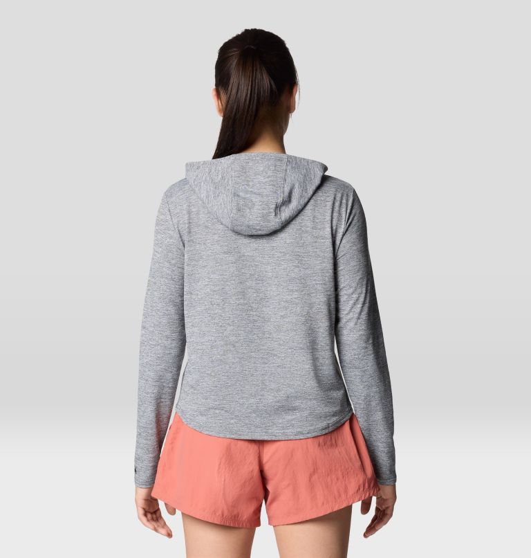Women's Sunblocker Long Sleeve Hoody, Color: Dark Storm Heather, image 3