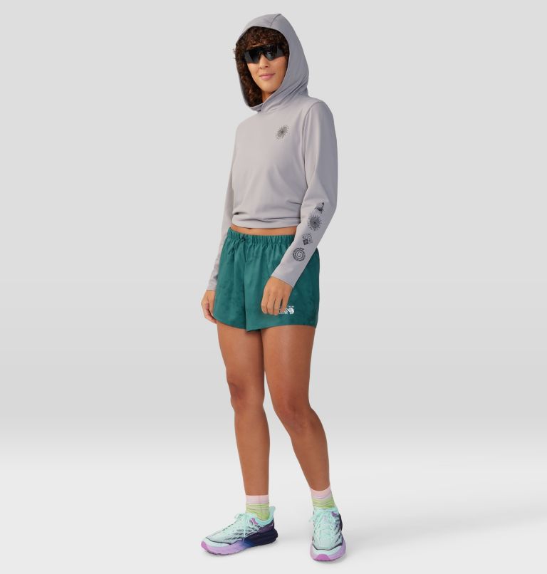Women's Sunblocker Long Sleeve Hoody, Color: Ashen, image 7