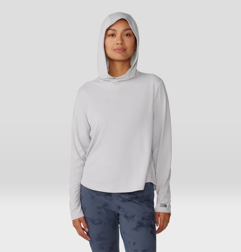 M Sou Long Sleeves Slip On Comfort Hoodie - Light Grey @ Best