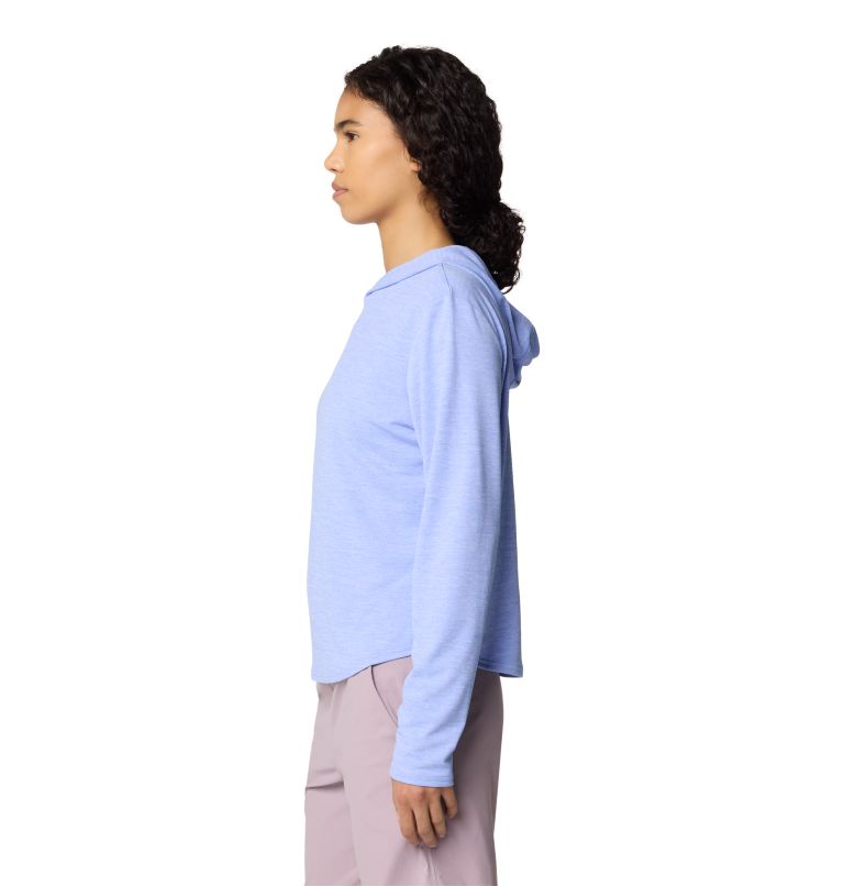 Women's Sunblocker Long Sleeve Hoody | 536 | M, Color: Light Illusion Heather, image 4
