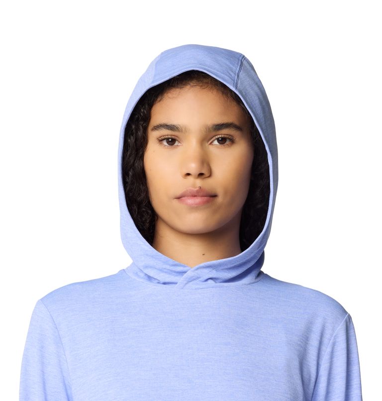 Women's Sunblocker Long Sleeve Hoody | 536 | M, Color: Light Illusion Heather, image 5