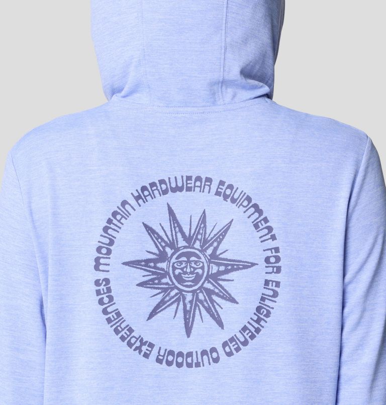 Women's Sunblocker Long Sleeve Hoody | 536 | M, Color: Light Illusion Heather, image 6