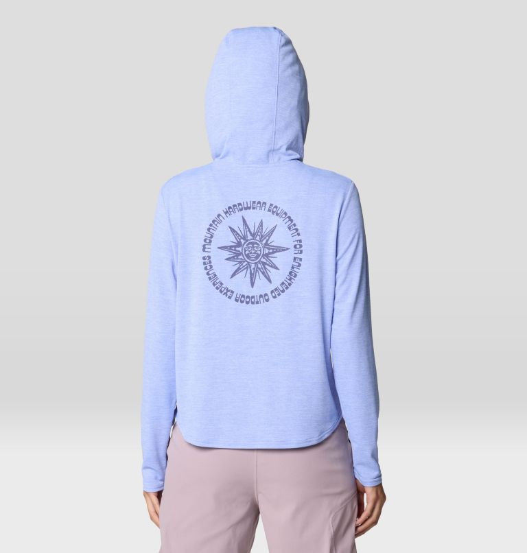 Women's Sunblocker Long Sleeve Hoody | 536 | M, Color: Light Illusion Heather, image 3