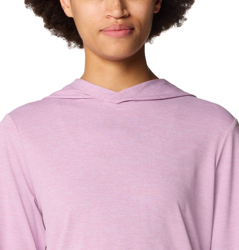 Women's Sunblocker Long Sleeve Hoody | 567 | XL, Color: Wisteria Heather, image 4